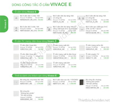 Thiết bị điện Schneider mới nhất 2025 – Cập nhật bảng giá, công tắc ổ cắm, MCB, MCCB, ATS, SPD chính hãng. Liên hệ ThietbiSchneider.net – 0929.993.286.