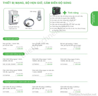 Thiết bị điện Schneider mới nhất 2025 – Cập nhật bảng giá, công tắc ổ cắm, MCB, MCCB, ATS, SPD chính hãng. Liên hệ ThietbiSchneider.net – 0929.993.286.
