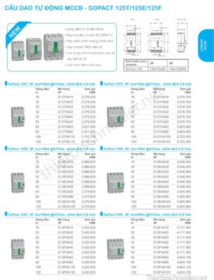 Thiết bị điện Schneider mới nhất 2025 – Cập nhật bảng giá, công tắc ổ cắm, MCB, MCCB, ATS, SPD chính hãng. Liên hệ ThietbiSchneider.net – 0929.993.286.