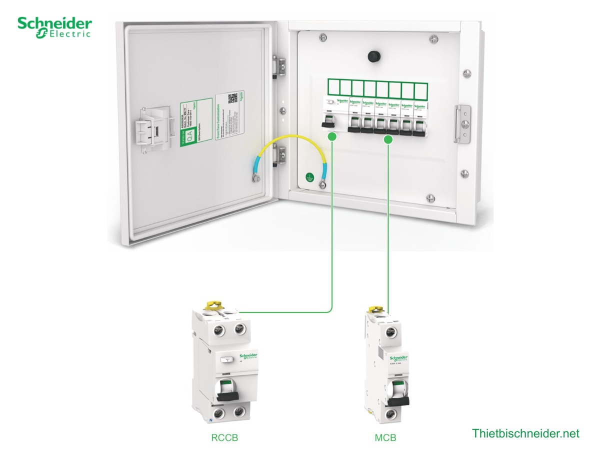 lap-dat-thiet-bi-tuong-thich-trong-tu-dien-kim-loai-a9hesn16-schneider Lắp đặt thiết bị tương thích trong tủ điện kim loại A9HESN16 Schneider