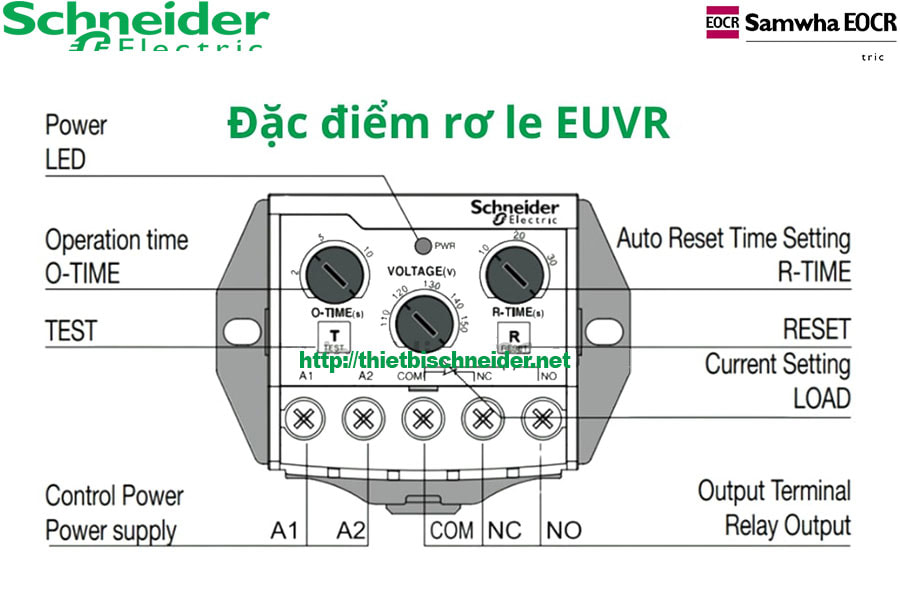 Đặc điểm của Rơ le Schneider EUVR-380N7
