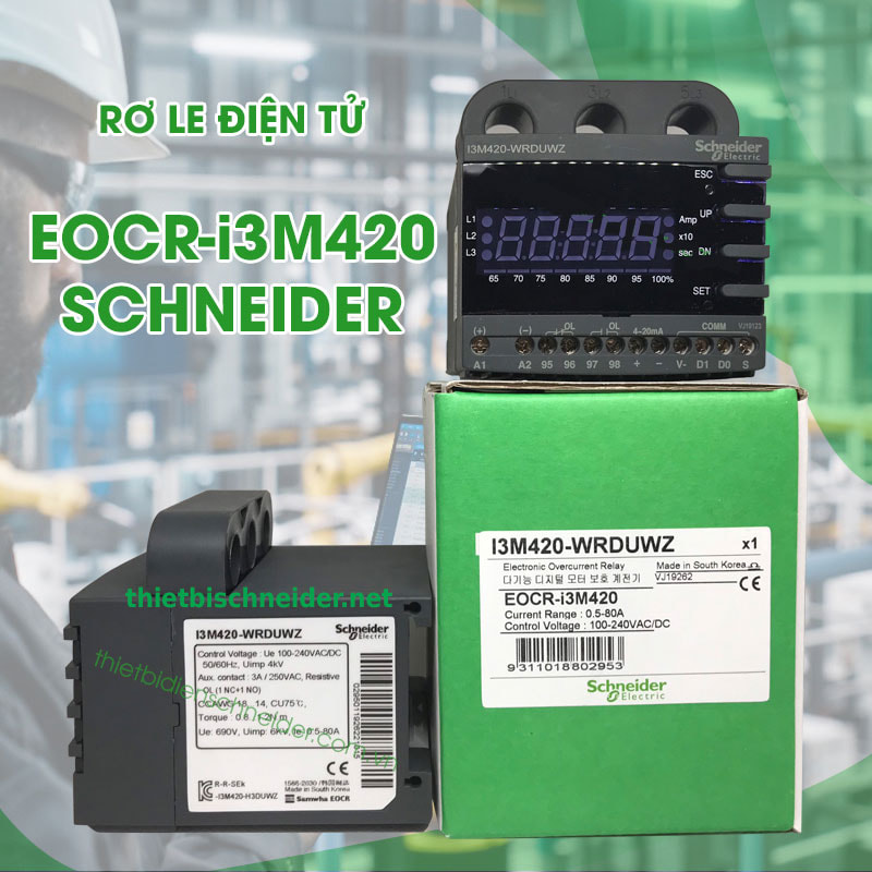 Hình ảnh thực tế Rơ le bảo vệ động cơ EOCR-i3M420