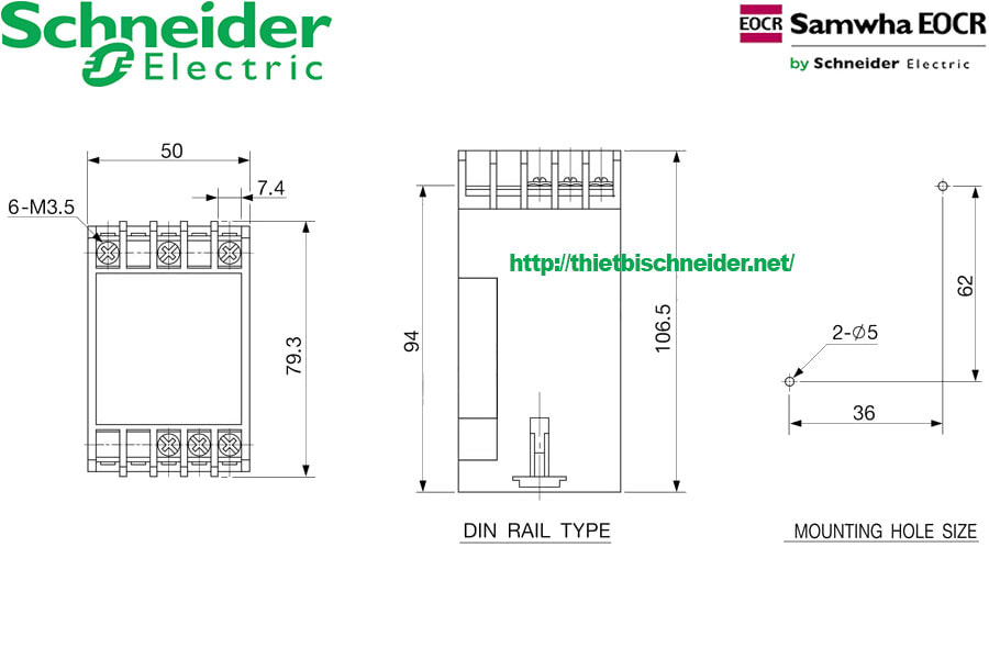Rơ le bảo vệ pha Schneider PMR-440N7 340-480V