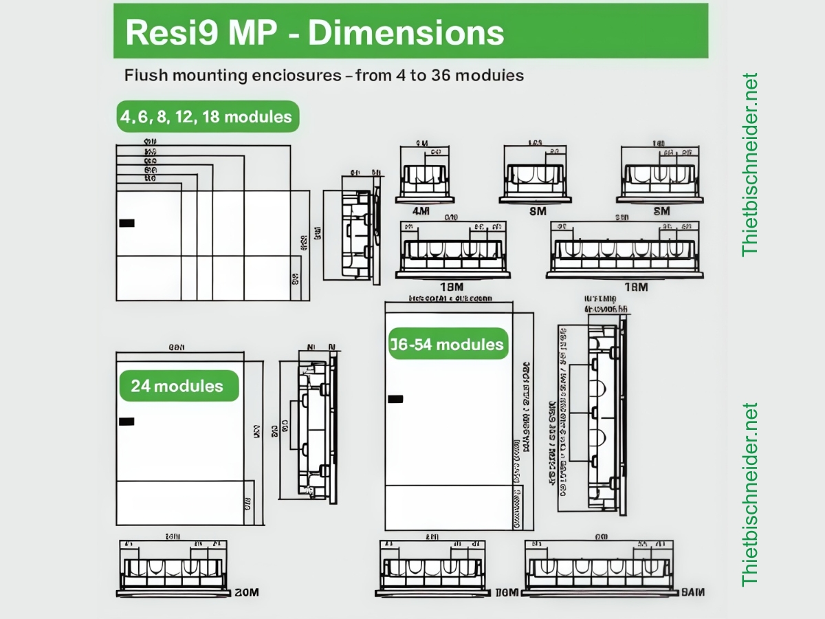 kich-thuoc-tu-dien-am-tuong-mip22104-schneider Kích thước tủ điện âm tường MIP22104 Schneider