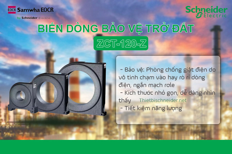 Hình ảnh thực tế của Biến dòng bảo vệ trở đất ZCT-120-Z