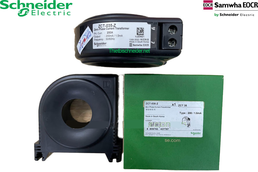 Hình ảnh thực tế biến dòng thứ tự không ZCT-035-Z Schneider