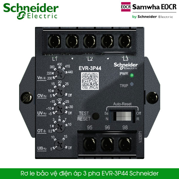 EVR-3P44 Schneider I Rơ le bảo vệ pha, bảo vệ điện áp