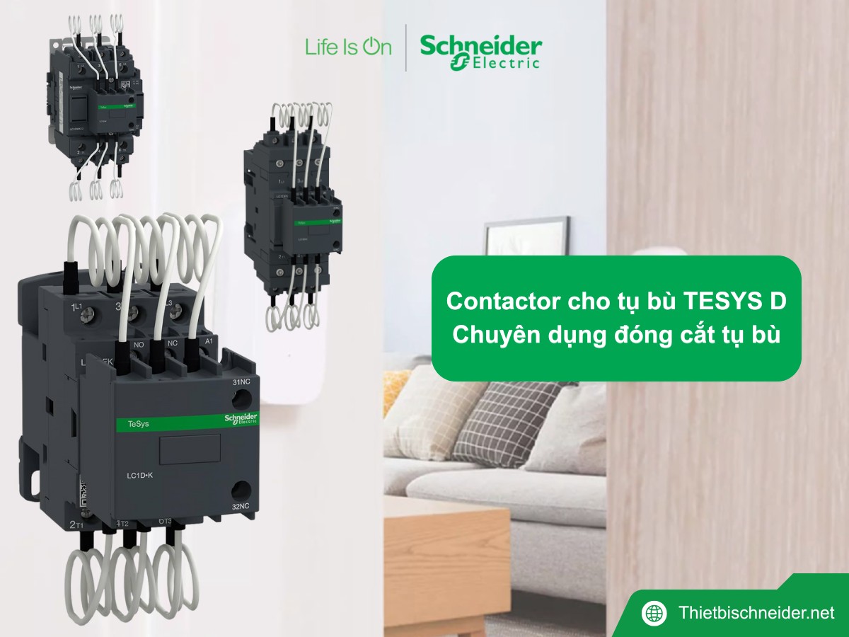 Contactor cho tụ bù TESYS D