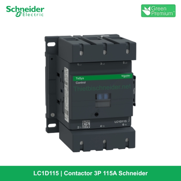LC1D115A - Contactor 3P 115A Schneider