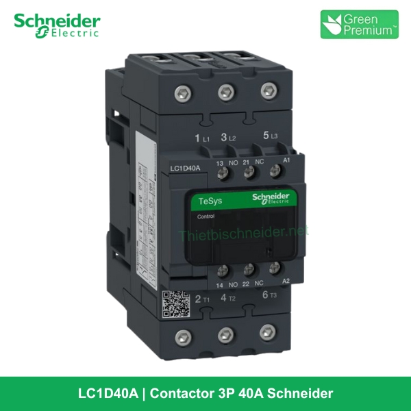 LC1D40A - Contactor 3P 40A Schneider