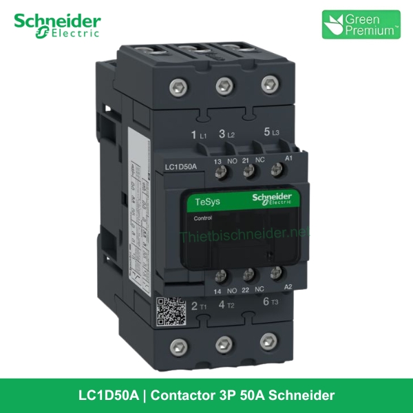 LC1D50A - Contactor 3P 50A Schneider