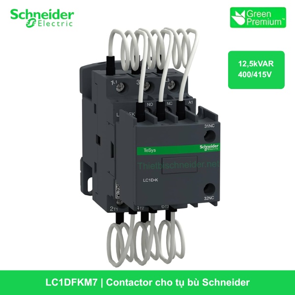 LC1DFKM7 - Contactor cho tụ bù 12,5kVAR