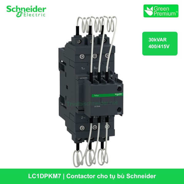 LC1DPKM7 - Contactor cho tụ bù 30kVAR