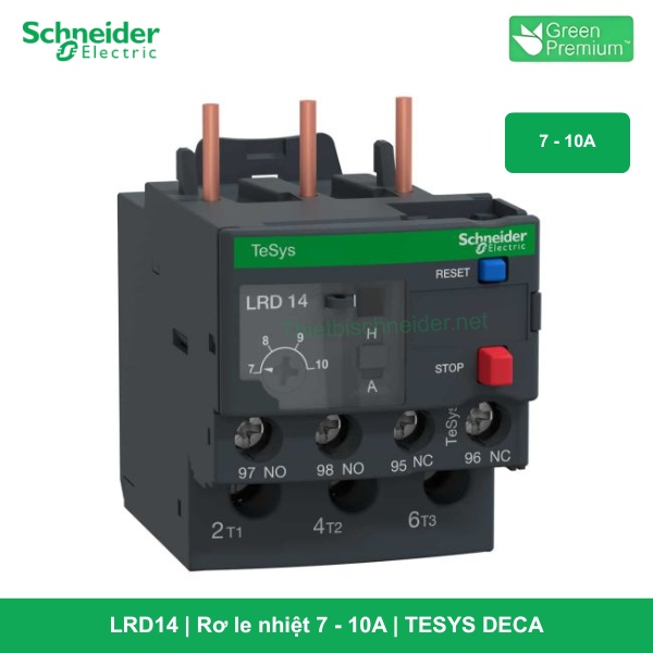 LRD14 - Rơ le nhiệt 7 - 10A - TESYS DECA