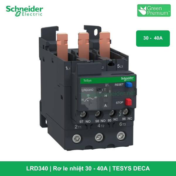 LRD340 - Rơ le nhiệt 30 - 40A - TESYS DECA