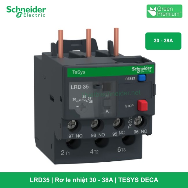 LRD35 - Rơ le nhiệt 30 - 38A - TESYS DECA