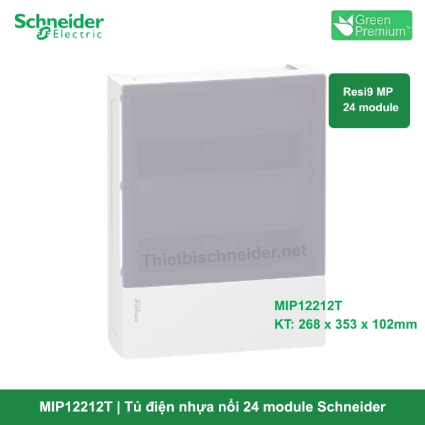 MIP12212T-Tủ điện nhựa nổi 24 module Schneider