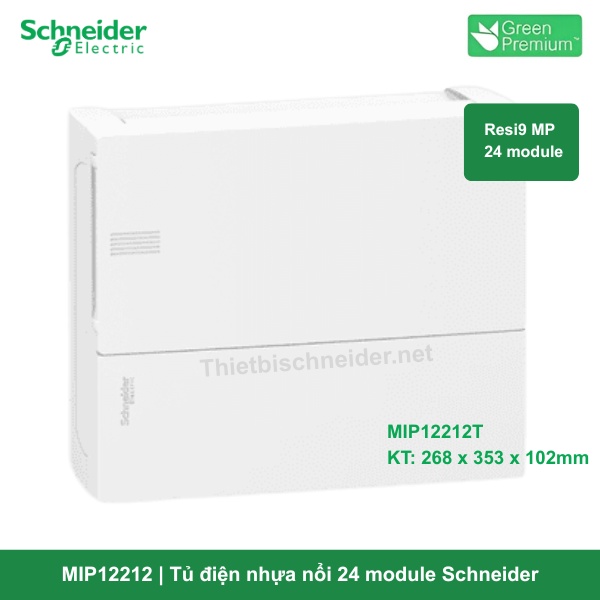 MIP12212 - Tủ điện nhựa nổi 24 module Schneider