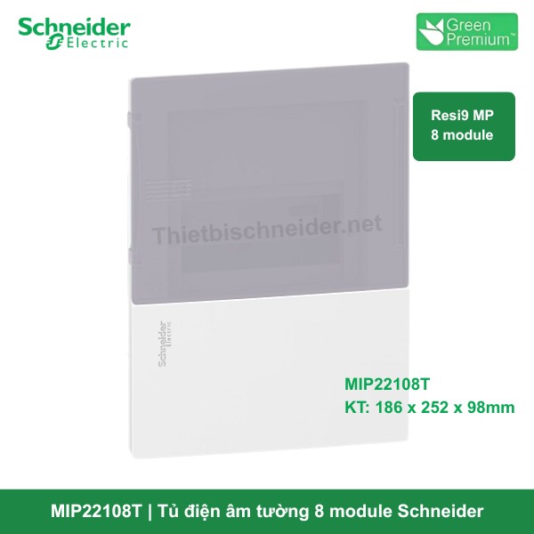 MIP22108T Tủ điện âm tường 8 module Schneider