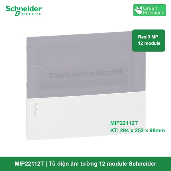 MIP22112T Tủ điện âm tường 12 module Schneider