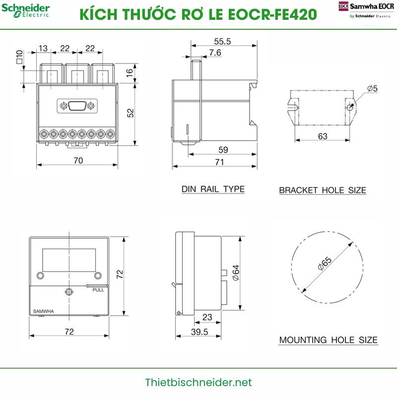 Rơ le bảo vệ đông cơ EOCRFE420-05DUH