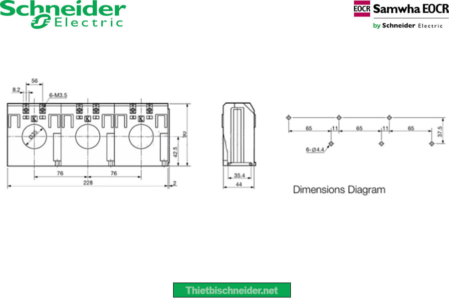 Biến dòng ghép 3 pha 400 SR-3CT-400