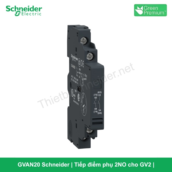 GVAN20 Schneider - Tiếp điểm phụ 2NO cho GV2