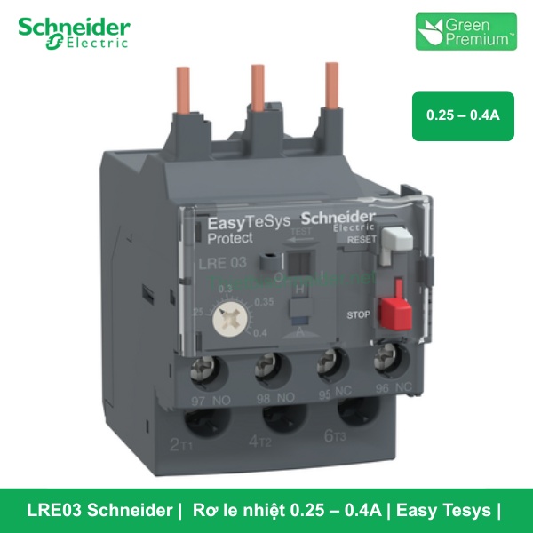 LRE03 Schneider - Rơ le nhiệt 0.25 – 0.4A Easy Tesys