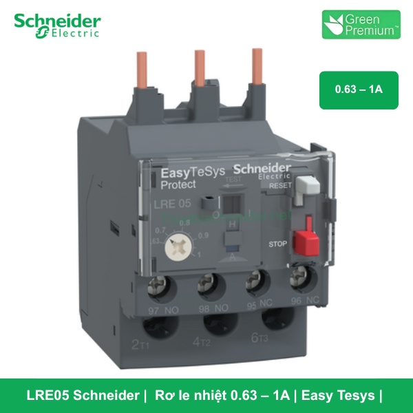 LRE05 Schneider - Rơ le nhiệt 0.63 – 1A Easy Tesys