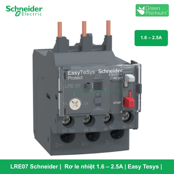 LRE07 Schneider - Rơ le nhiệt 1.6 – 2.5A Easy Tesys