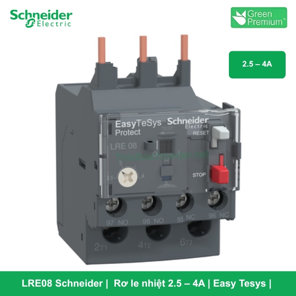 LRE08 Schneider - Rơ le nhiệt 2.5 – 4A Easy Tesys