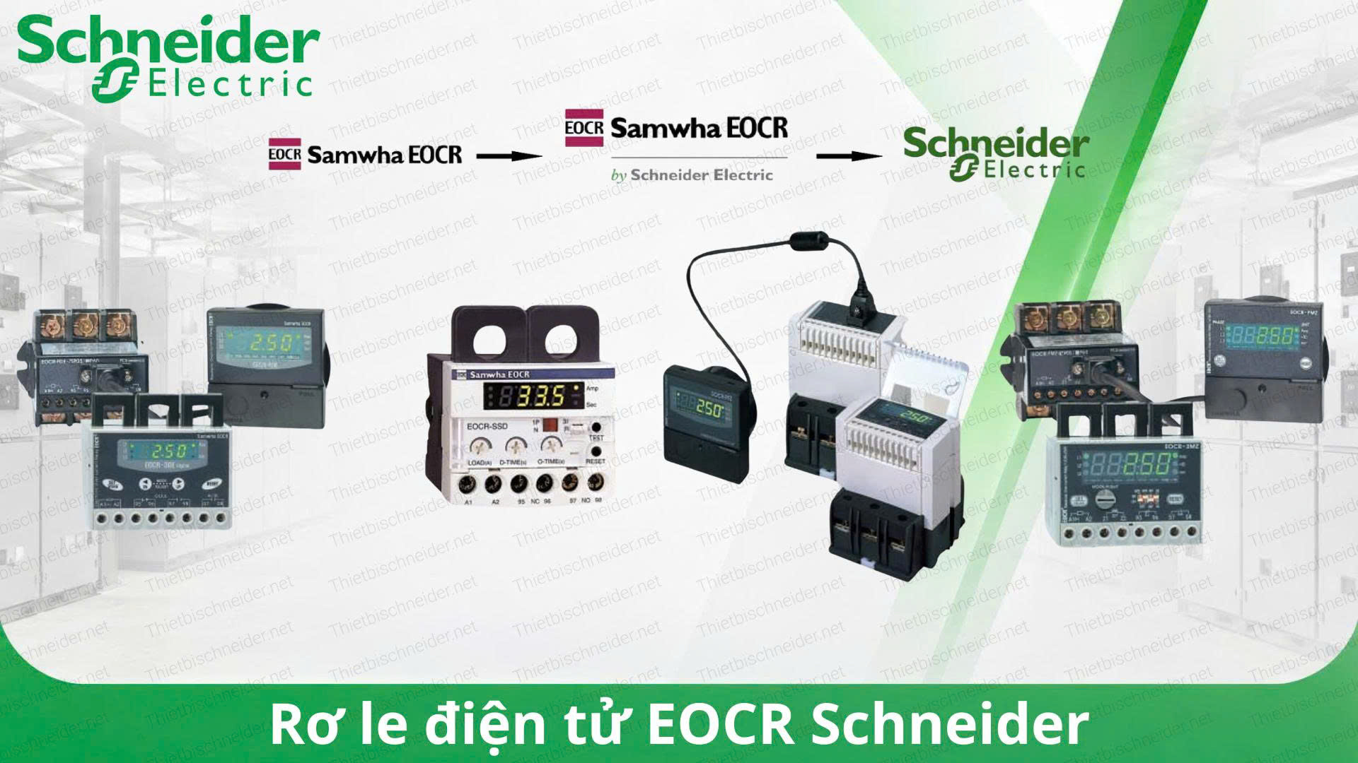 EOCR Schneider chính hãng tại Việt Nam, giải pháp relay bảo vệ động cơ điện tử uy tín cho hệ thống điện công nghiệp.