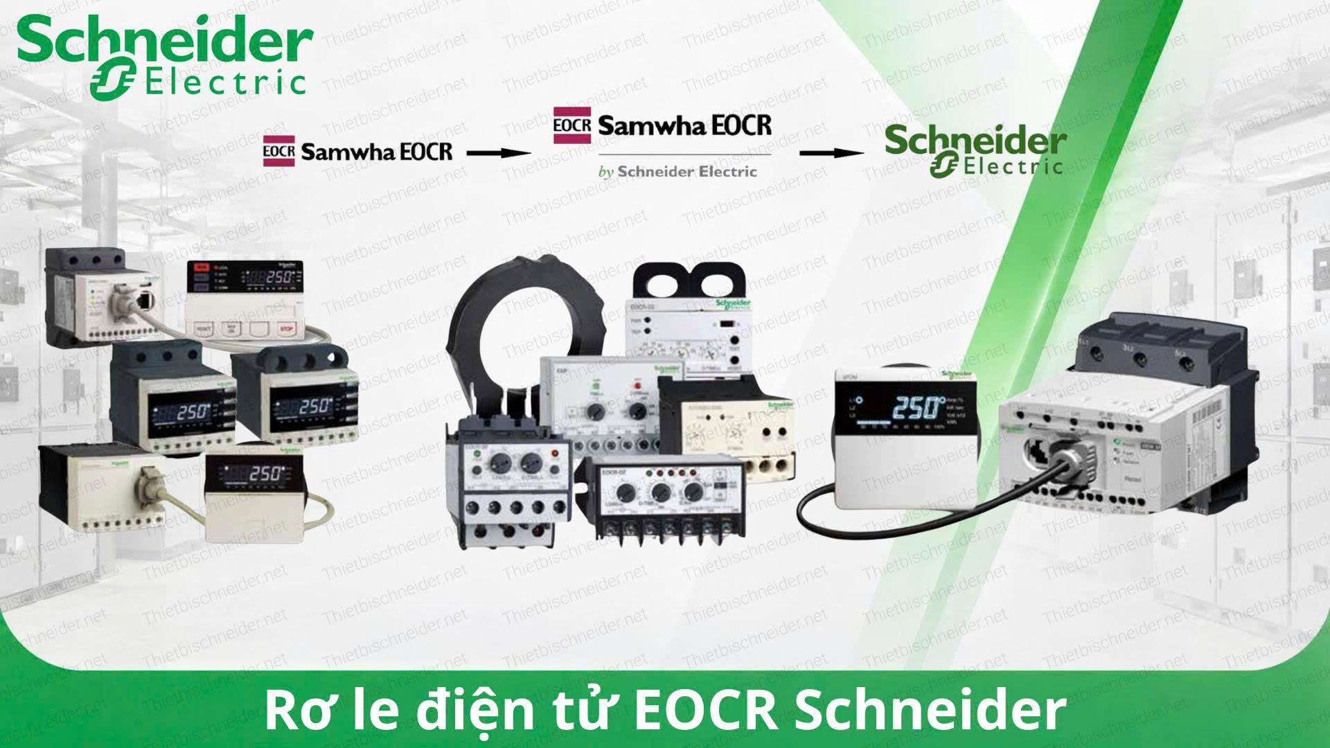 EOCR Schneider chính hãng tại Việt Nam, giải pháp relay bảo vệ động cơ điện tử uy tín cho hệ thống điện công nghiệp.
